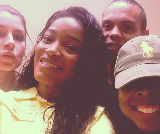 On The Set Keke Palmer Chilli T Boz Lil Mama And Evan Ross Share Pics From The “crazy Sexy